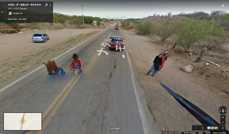 googlemap-メキシコ-仮面集団