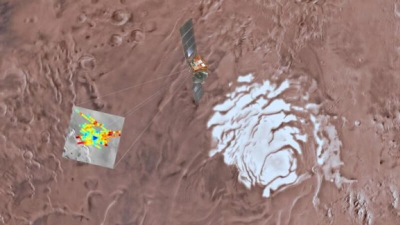 火星で発見された湖の証拠